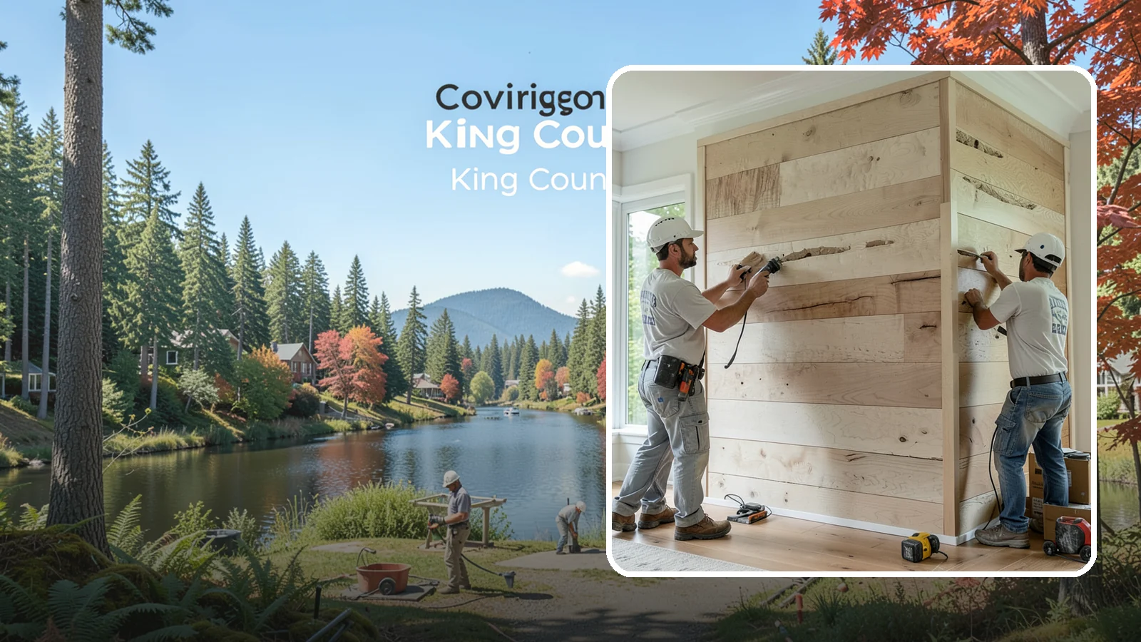 Wall Paneling Installation in Covington, King County, WA - Custom wall paneling installation that clads full walls with wood or engineered panels for lasting character.