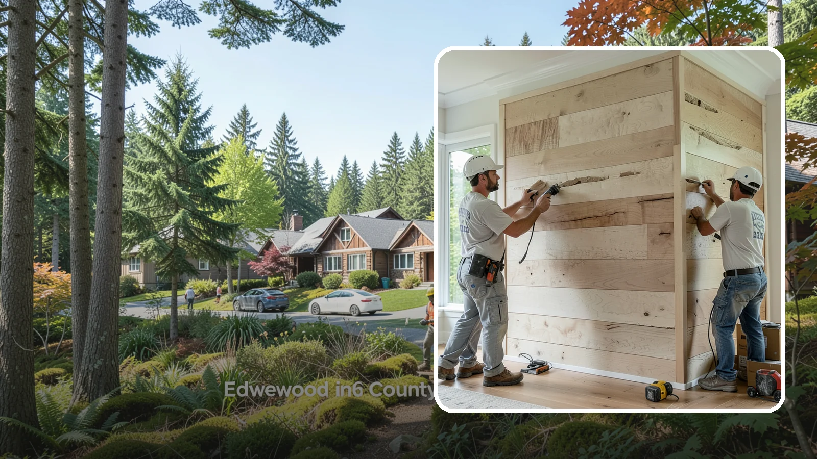 Wall Paneling Installation in Edgewood, Pierce County, WA - Custom wall paneling installation that clads full walls with wood or engineered panels for lasting character.