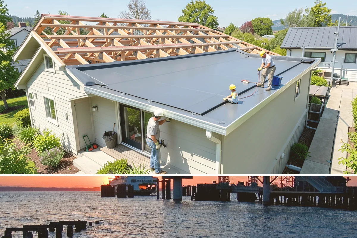 Wall Paneling Installation in Edmonds, Snohomish County, WA - Wall paneling installs on schedule year-round indoors, an excellent way to add warmth during the wet PNW season.