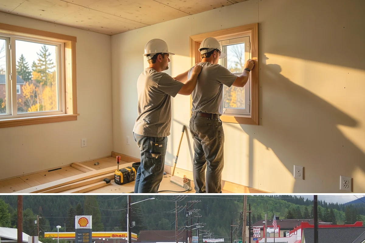 Wall Paneling Installation in Granite Falls, Snohomish County, WA - Wall paneling installs on schedule year-round indoors, an excellent way to add warmth during the wet PNW season.