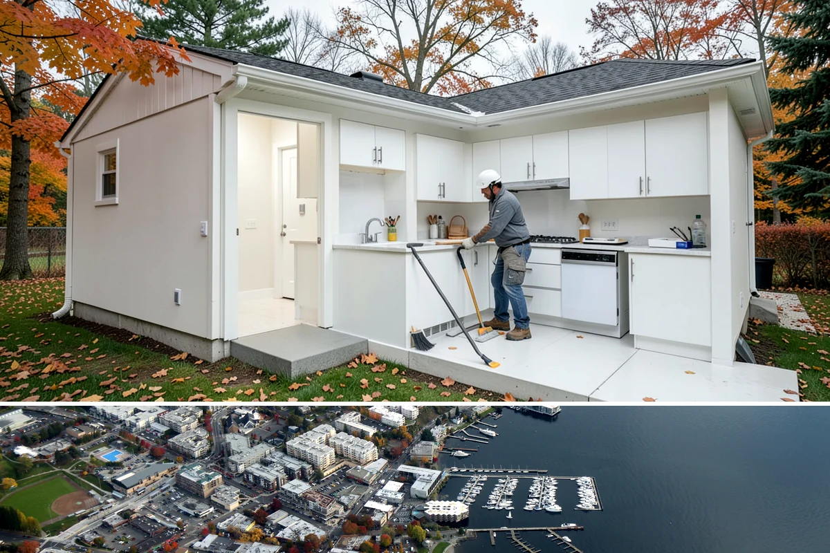 Wall Paneling Installation in Kirkland, King County, WA - Wall paneling installs on schedule year-round indoors, an excellent way to add warmth during the wet PNW season.