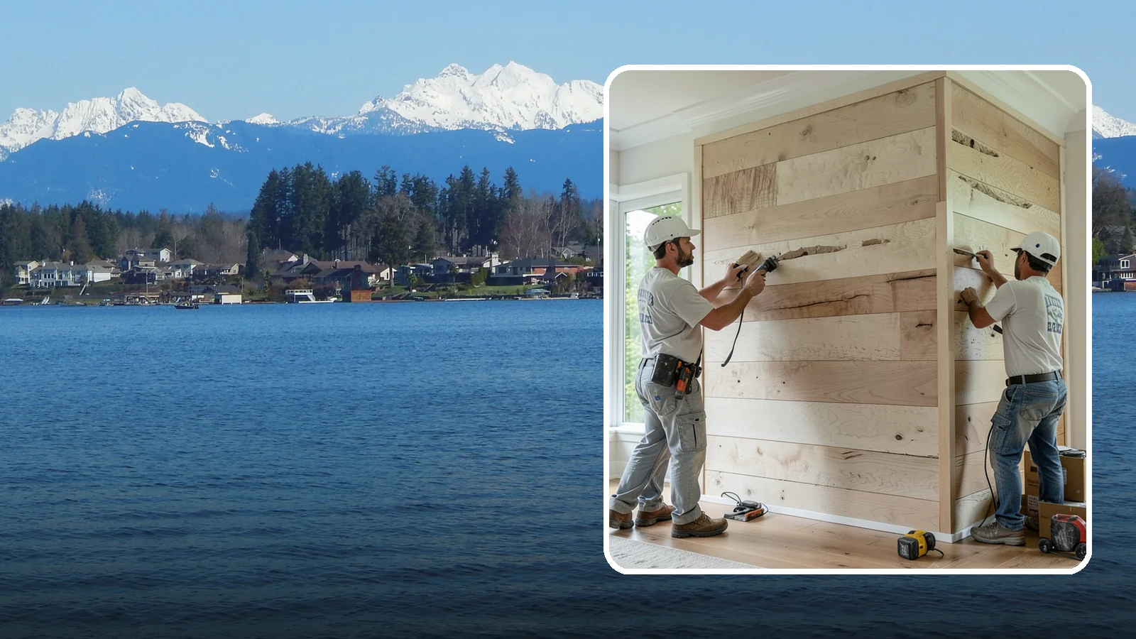 Wall Paneling Installation in Lake Stevens, Snohomish County, WA - Custom wall paneling installation that clads full walls with wood or engineered panels for lasting character.