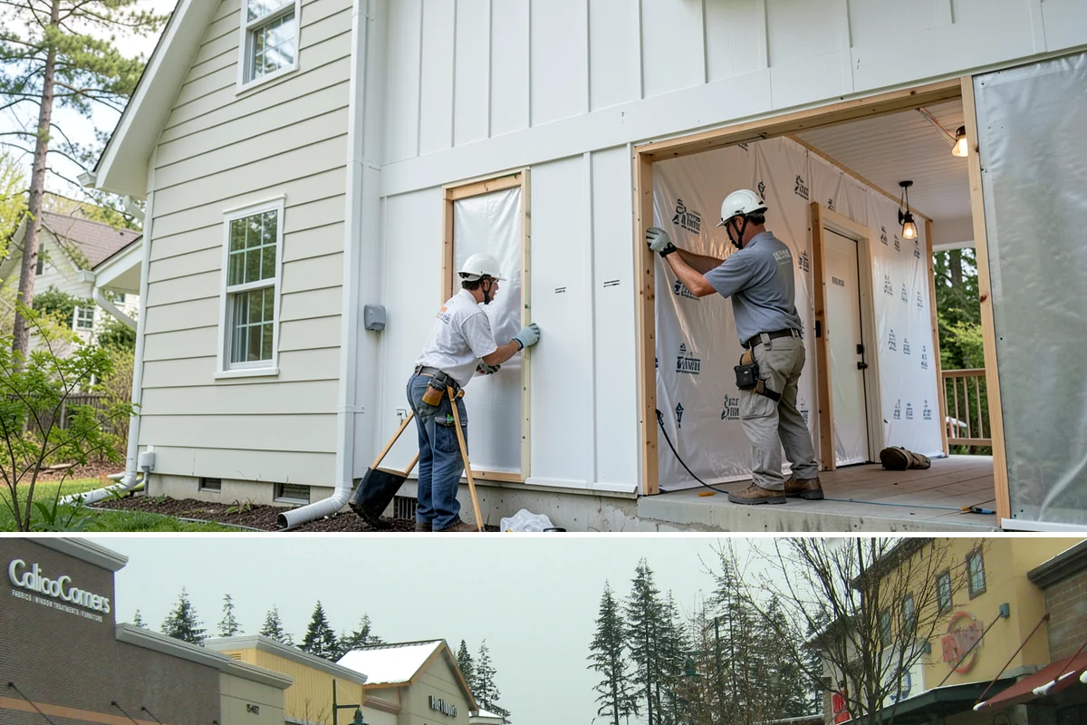 Wall Paneling Installation in Mill Creek, Snohomish County, WA - Wall paneling installs on schedule year-round indoors, an excellent way to add warmth during the wet PNW season.