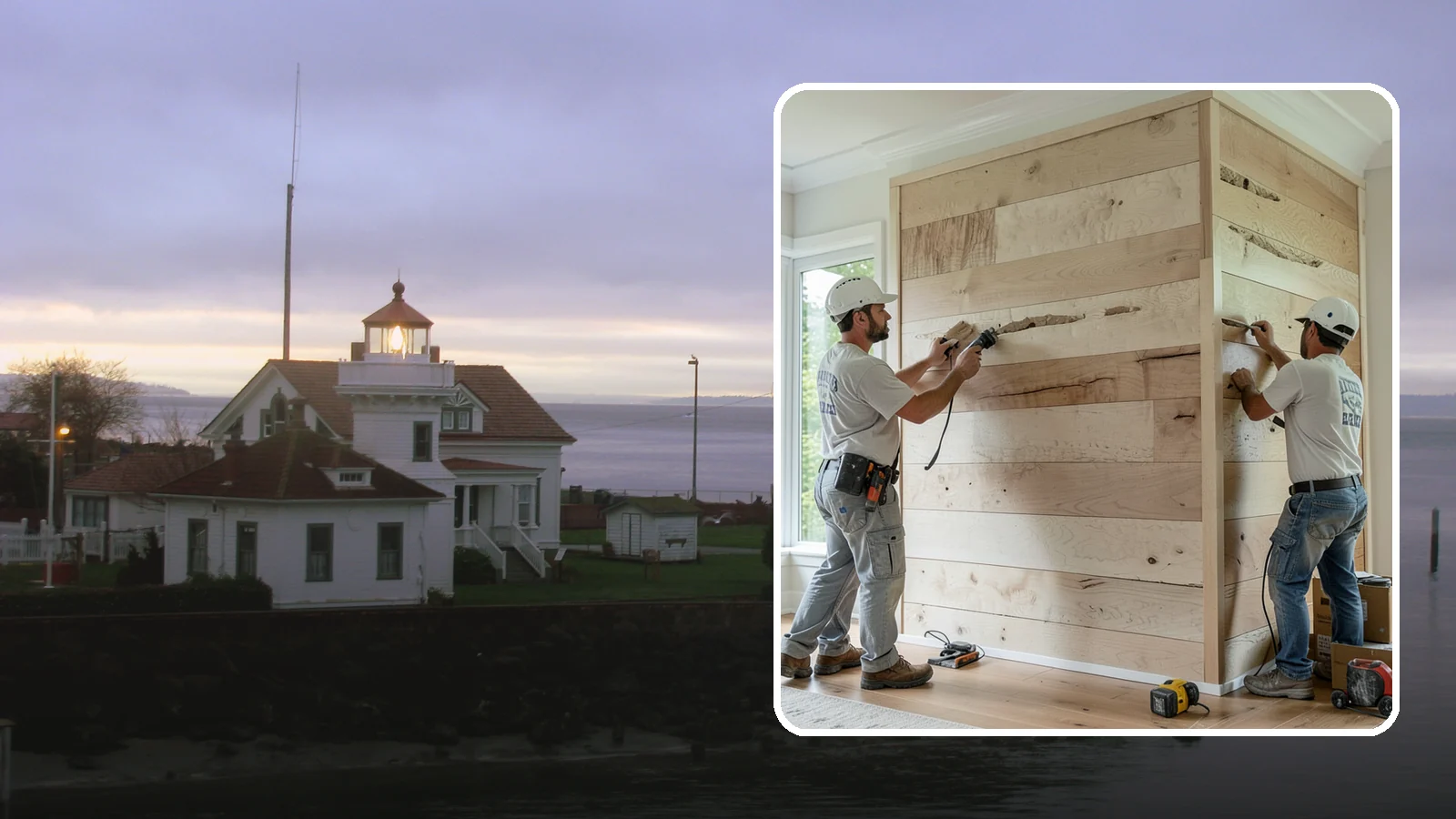 Wall Paneling Installation in Mukilteo, Snohomish County, WA - Custom wall paneling installation that clads full walls with wood or engineered panels for lasting character.