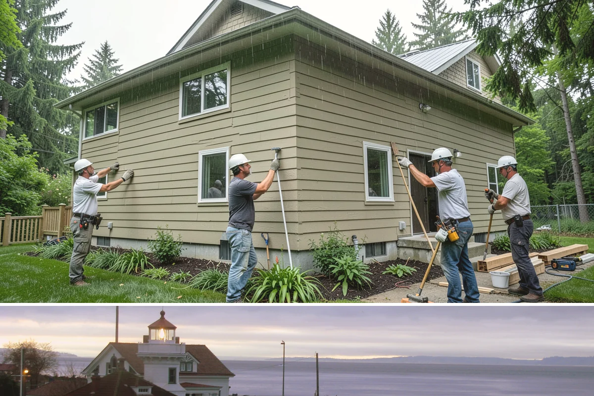 Wall Paneling Installation in Mukilteo, Snohomish County, WA - Wall paneling installs on schedule year-round indoors, an excellent way to add warmth during the wet PNW season.