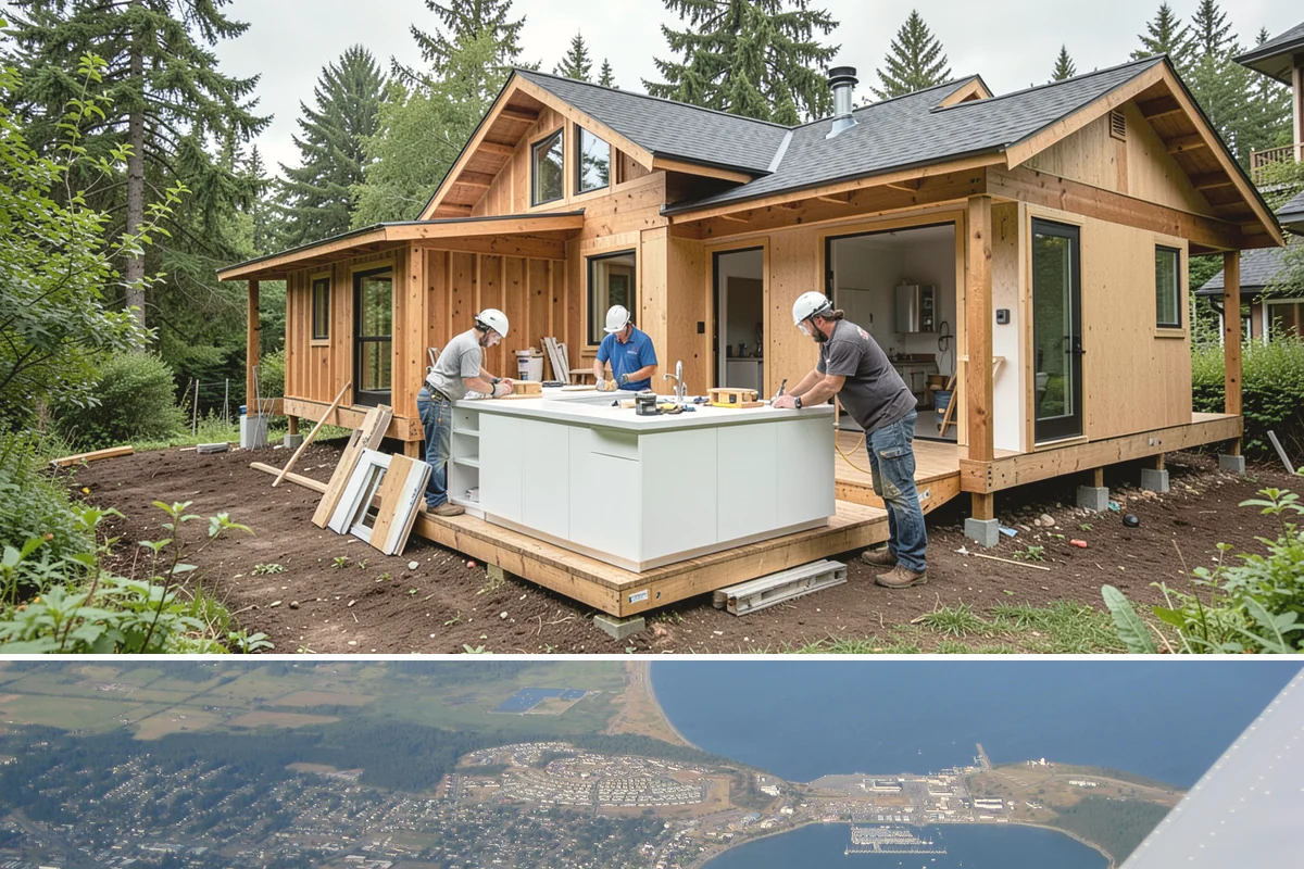 Wall Paneling Installation in Oak Harbor, Island County, WA - Wall paneling installs on schedule year-round indoors, an excellent way to add warmth during the wet PNW season.