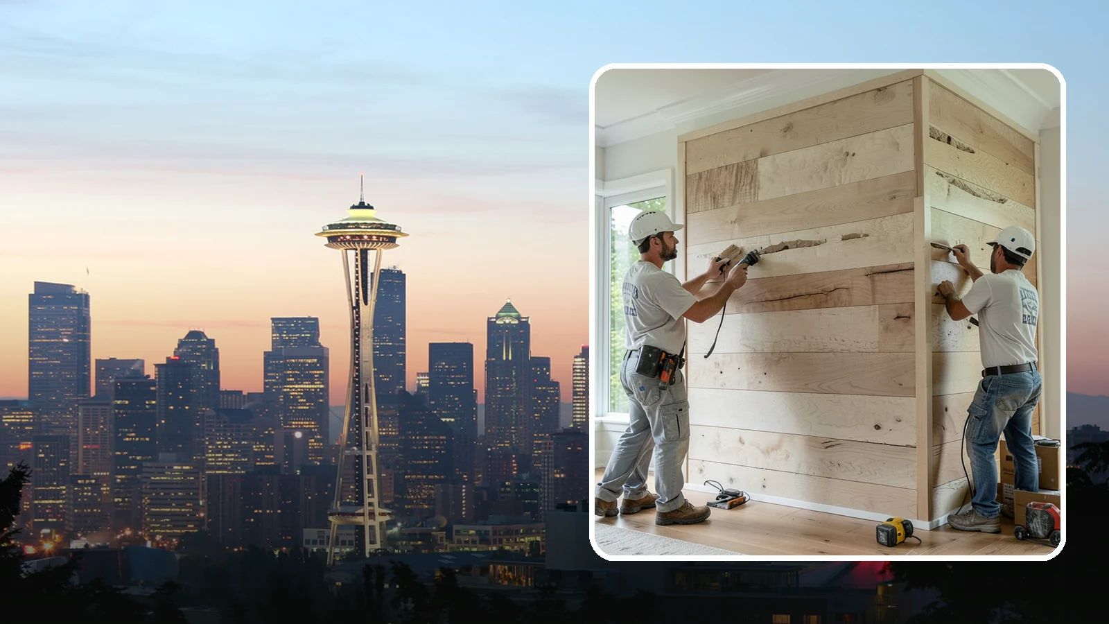 Wall Paneling Installation in Seattle, King County, WA - Custom wall paneling installation that clads full walls with wood or engineered panels for lasting character.