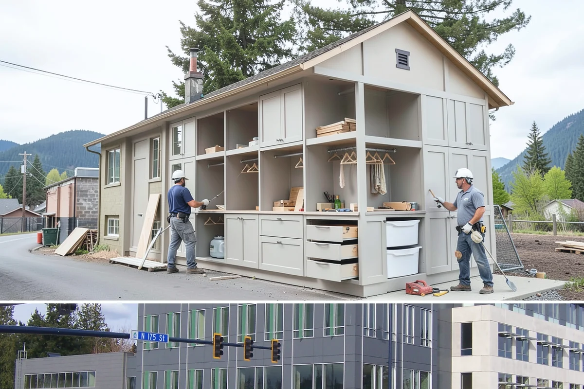 Wall Paneling Installation in Shoreline, King County, WA - Wall paneling installs on schedule year-round indoors, an excellent way to add warmth during the wet PNW season.