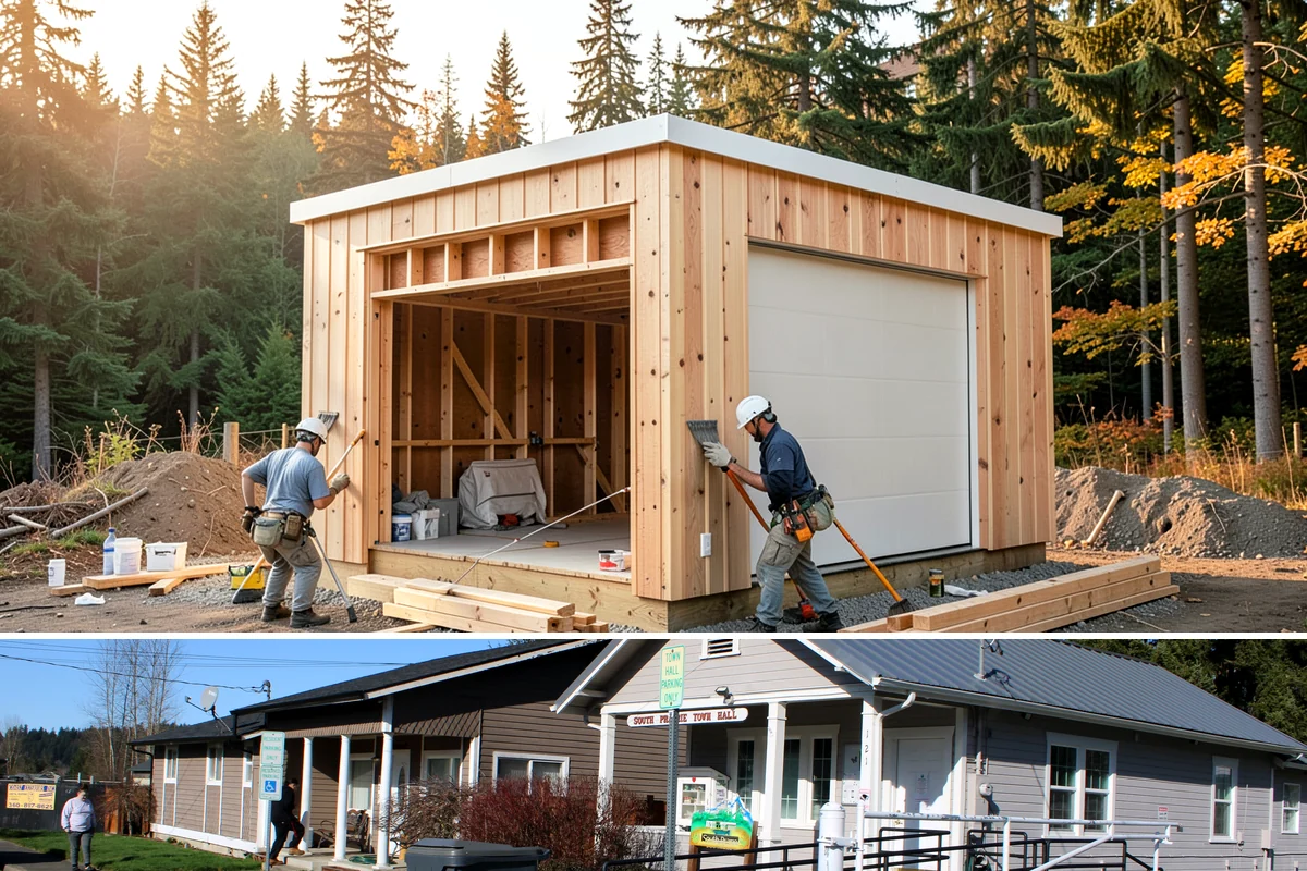 Wall Paneling Installation in South Prairie, Pierce County, WA - Wall paneling installs on schedule year-round indoors, an excellent way to add warmth during the wet PNW season.
