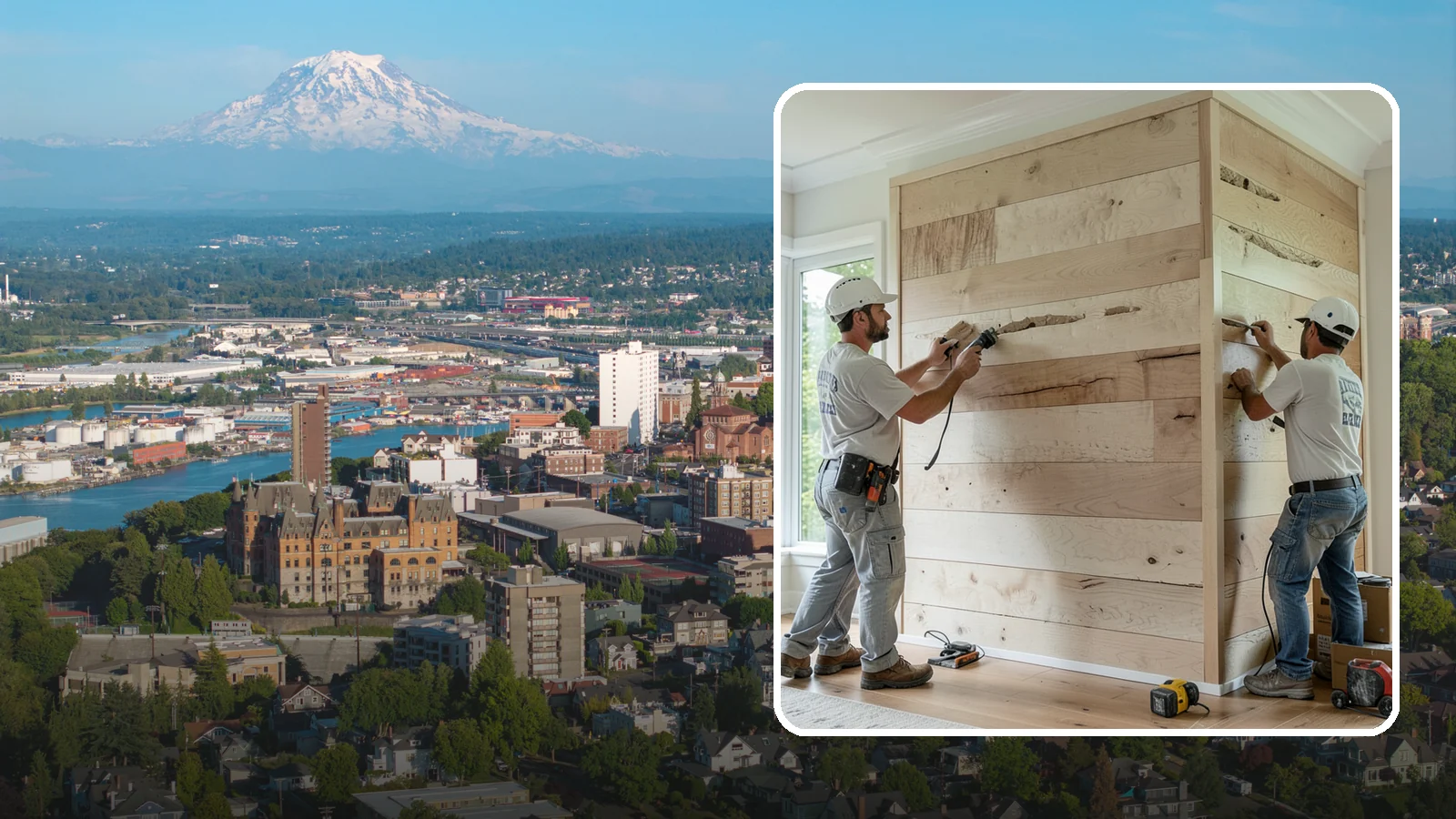 Wall Paneling Installation in Tacoma, Pierce County, WA - Custom wall paneling installation that clads full walls with wood or engineered panels for lasting character.
