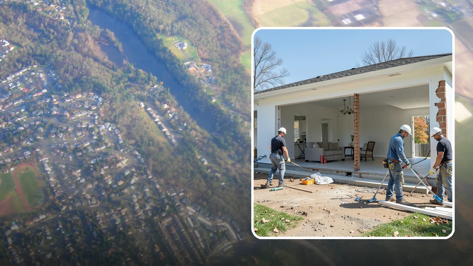 Wall Removal in Algona, King County, WA - Removing an interior wall to open sightlines and connect rooms for a more spacious feel.