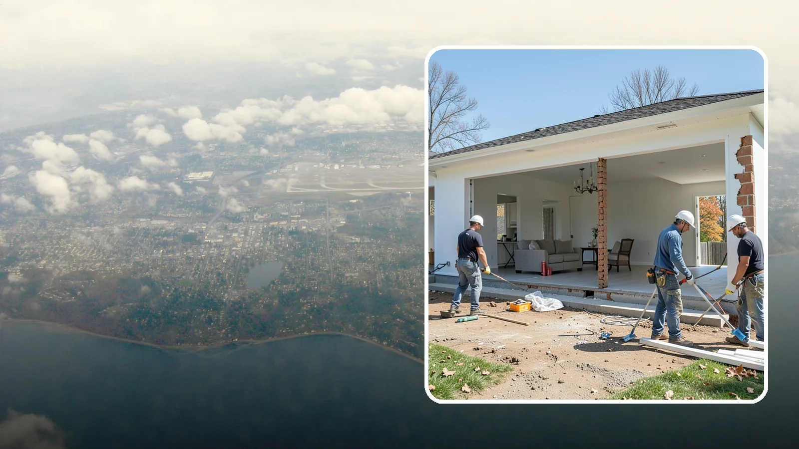 Wall Removal in Burien, King County, WA - Removing an interior wall to open sightlines and connect rooms for a more spacious feel.