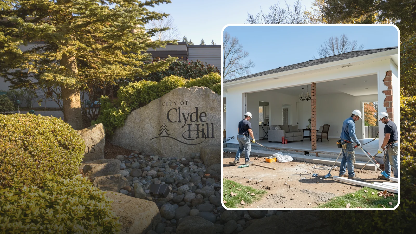Wall Removal in Clyde Hill, King County, WA - Removing an interior wall to open sightlines and connect rooms for a more spacious feel.