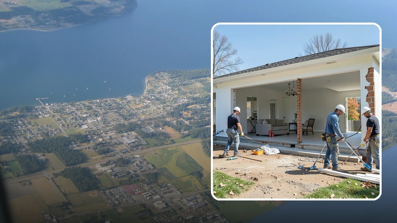 Wall Removal in Coupeville, Island County, WA - Removing an interior wall to open sightlines and connect rooms for a more spacious feel.