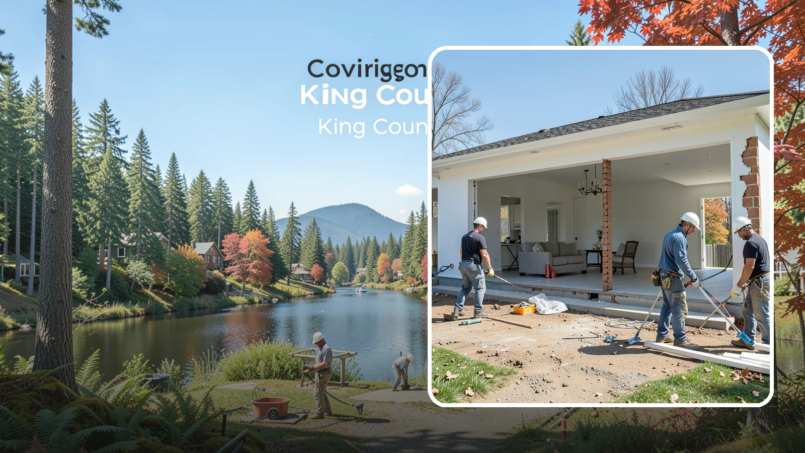 Wall Removal in Covington, King County, WA - Removing an interior wall to open sightlines and connect rooms for a more spacious feel.