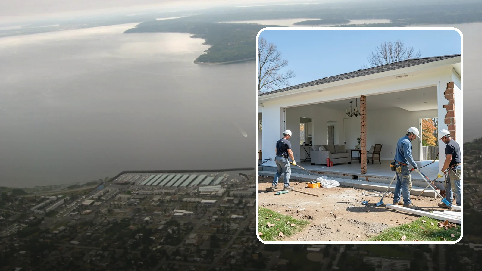 Wall Removal in Des Moines, King County, WA - Removing an interior wall to open sightlines and connect rooms for a more spacious feel.