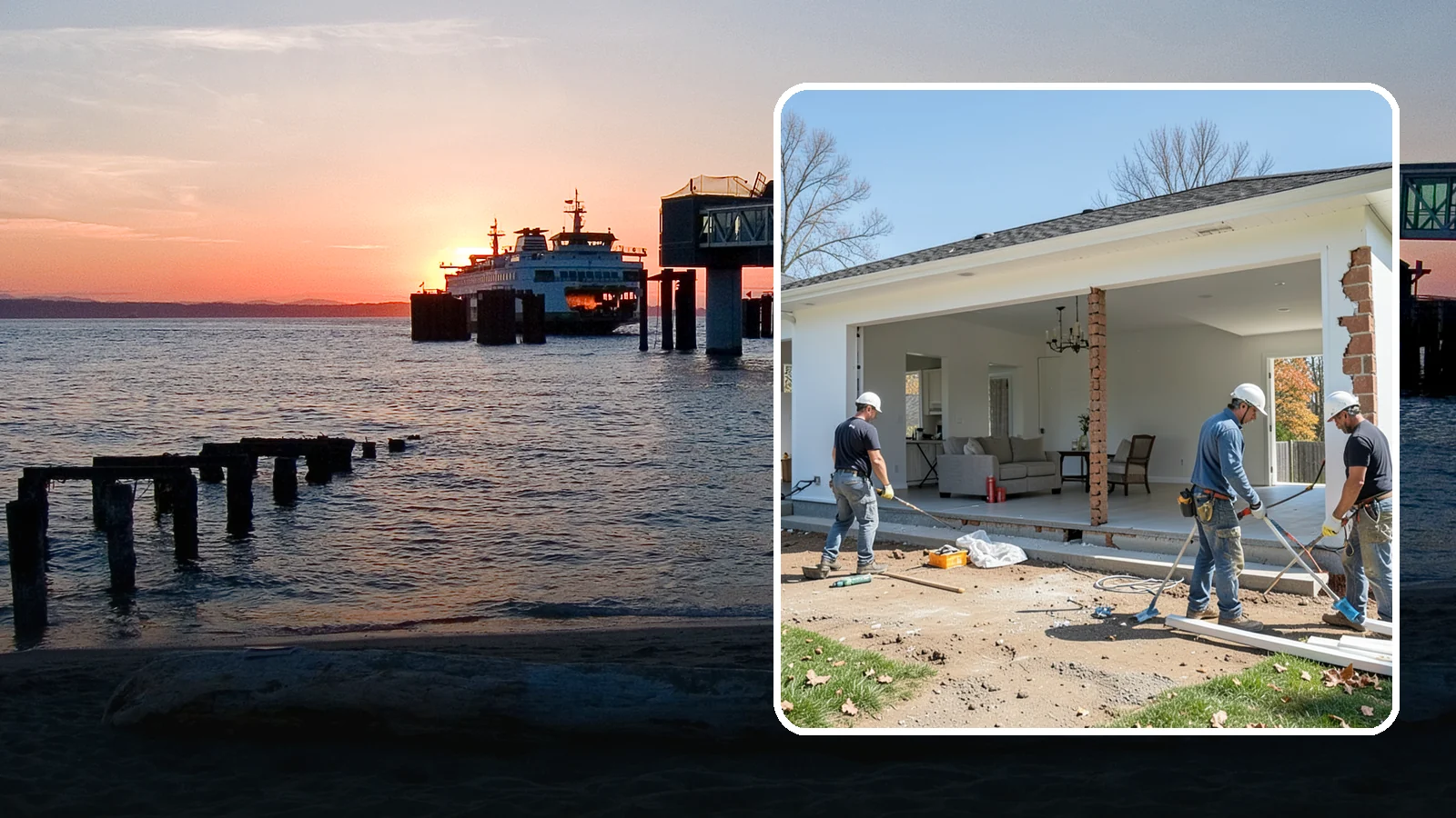 Wall Removal in Edmonds, Snohomish County, WA - Removing an interior wall to open sightlines and connect rooms for a more spacious feel.