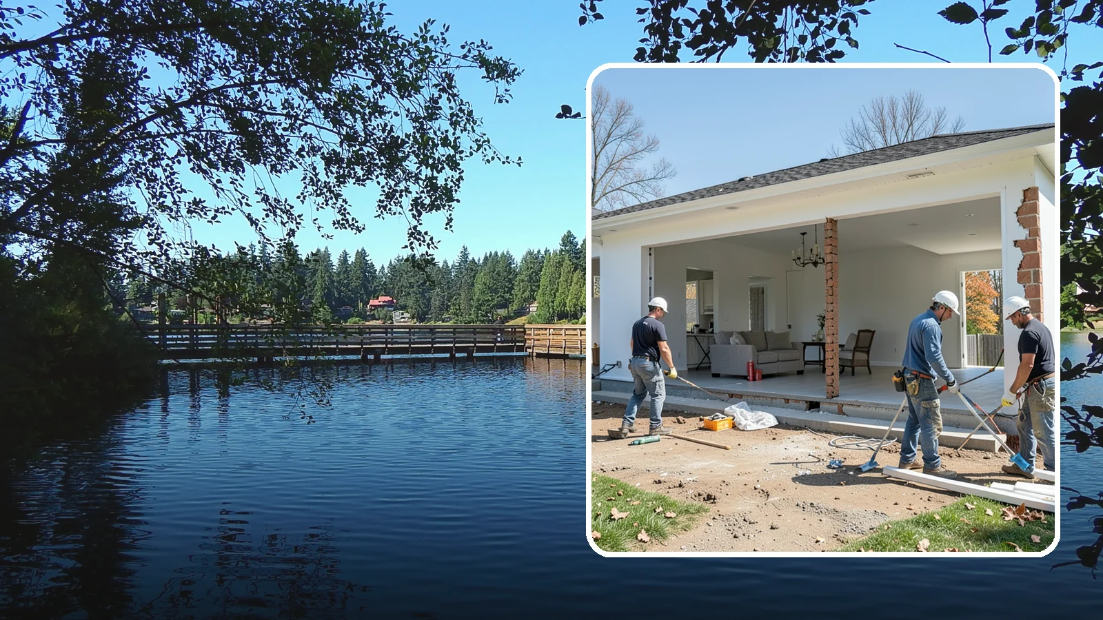 Wall Removal in Federal Way, King County, WA - Removing an interior wall to open sightlines and connect rooms for a more spacious feel.