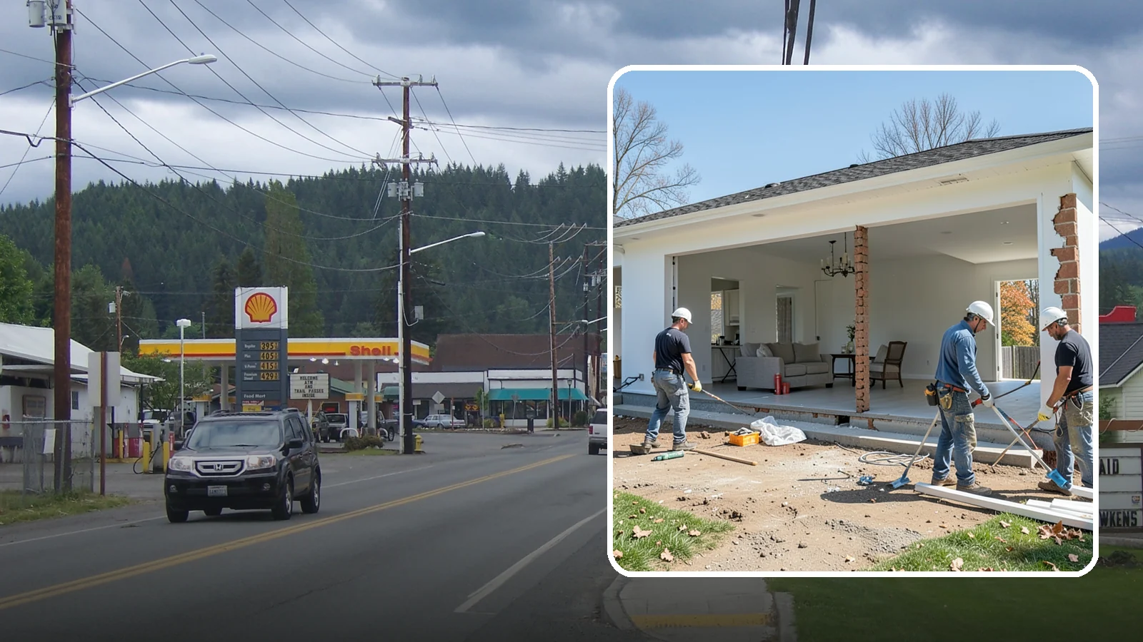 Wall Removal in Granite Falls, Snohomish County, WA - Removing an interior wall to open sightlines and connect rooms for a more spacious feel.