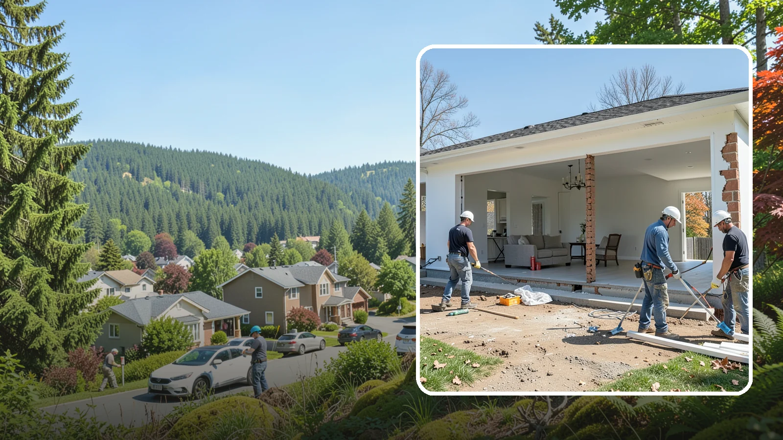 Wall Removal in Index, Snohomish County, WA - Removing an interior wall to open sightlines and connect rooms for a more spacious feel.