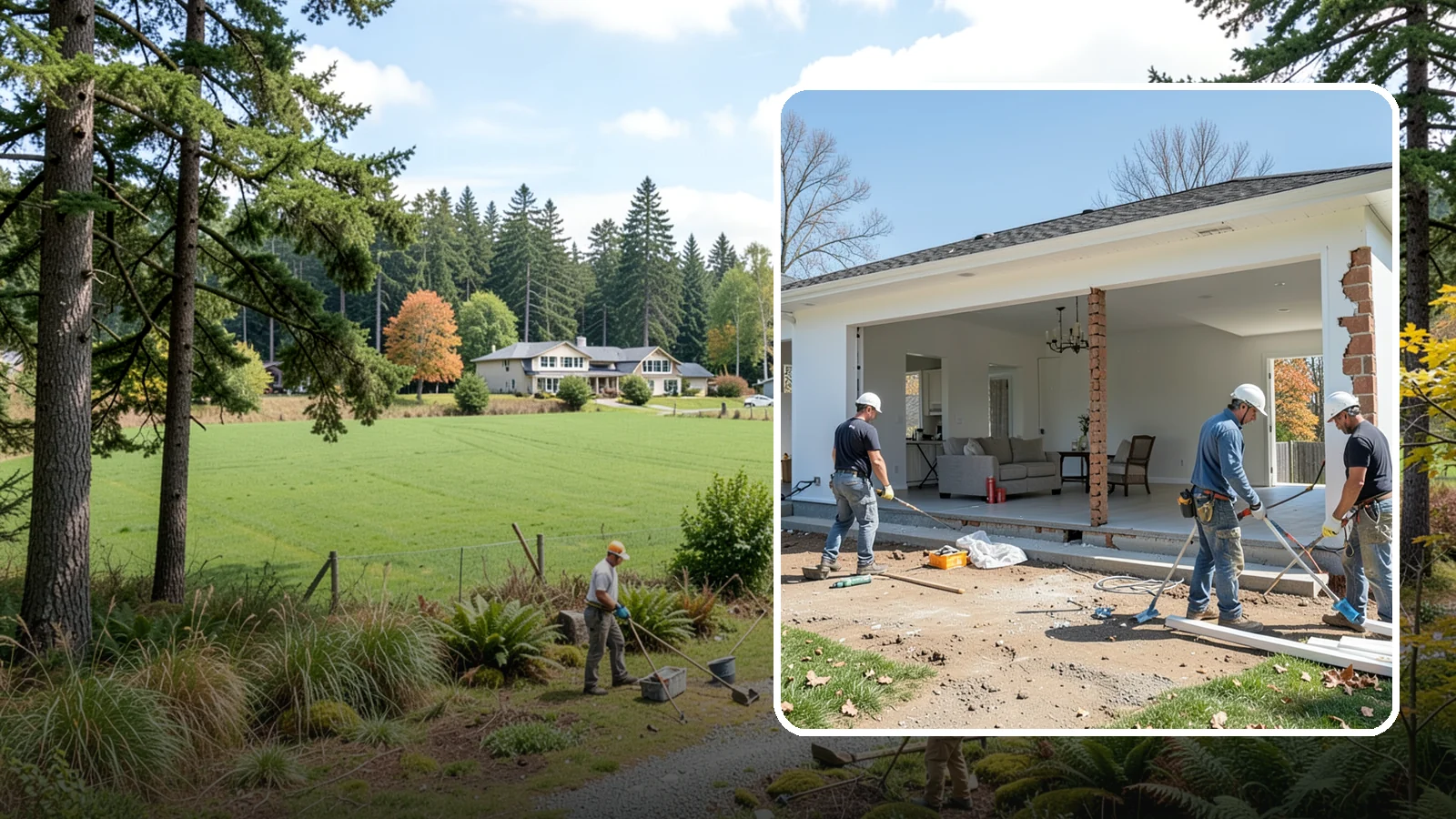 Wall Removal in Lyman, Skagit County, WA - Removing an interior wall to open sightlines and connect rooms for a more spacious feel.