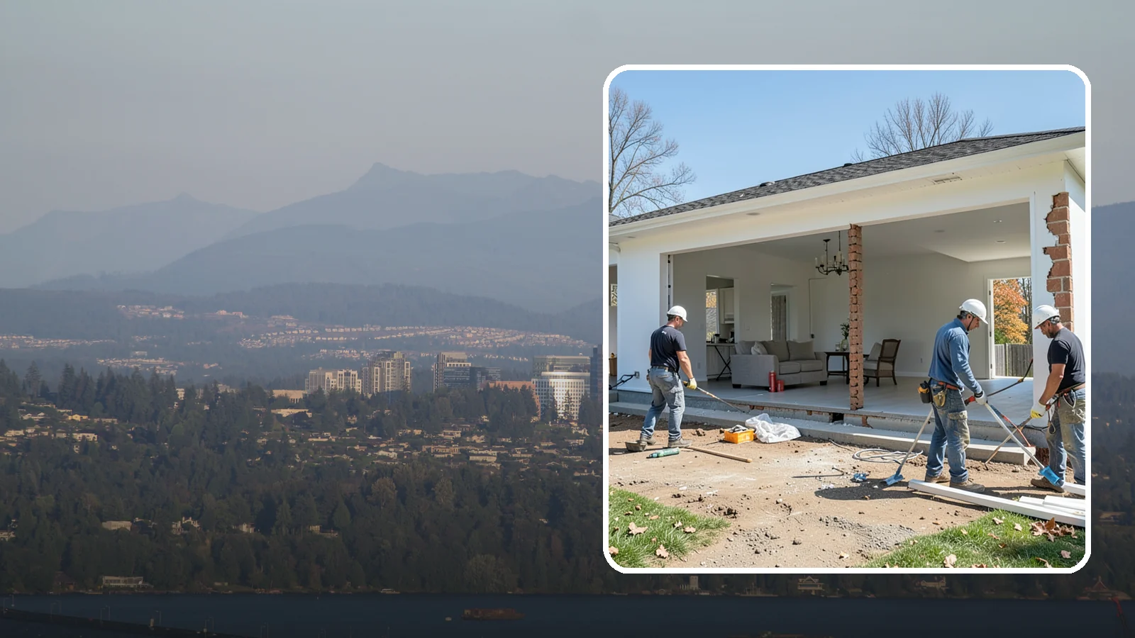 Wall Removal in Medina, King County, WA - Removing an interior wall to open sightlines and connect rooms for a more spacious feel.
