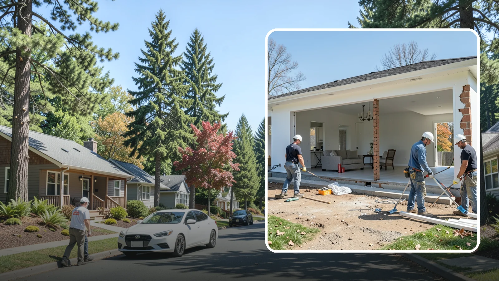 Wall Removal in Orting, Pierce County, WA - Removing an interior wall to open sightlines and connect rooms for a more spacious feel.