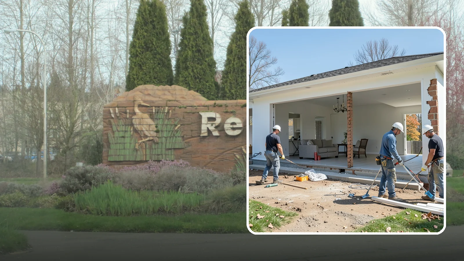 Wall Removal in Renton, King County, WA - Removing an interior wall to open sightlines and connect rooms for a more spacious feel.