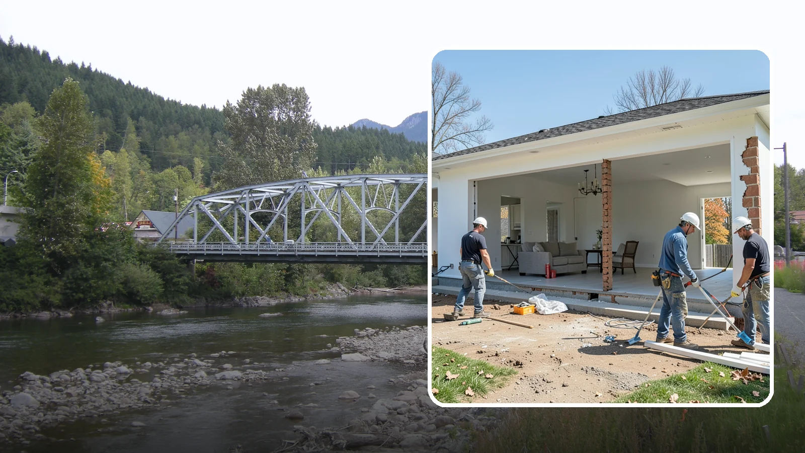 Wall Removal in Skykomish, King County, WA - Removing an interior wall to open sightlines and connect rooms for a more spacious feel.