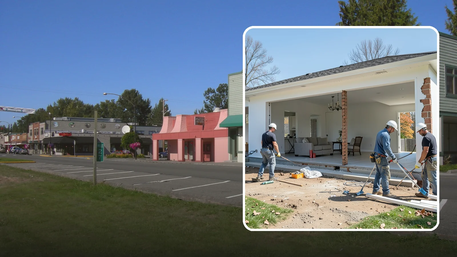 Wall Removal in Snoqualmie, King County, WA - Removing an interior wall to open sightlines and connect rooms for a more spacious feel.