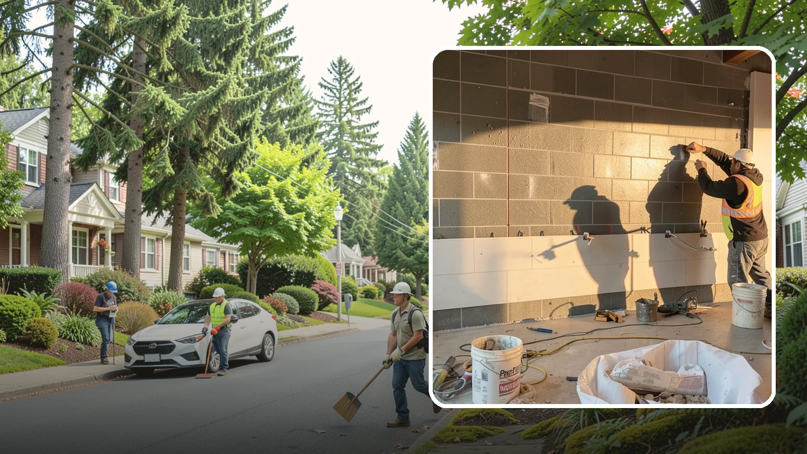 Wall Tile Installation in Beaux Arts Village, King County, WA - Feature and full-height wall tiling that adds texture, protection, and lasting style.