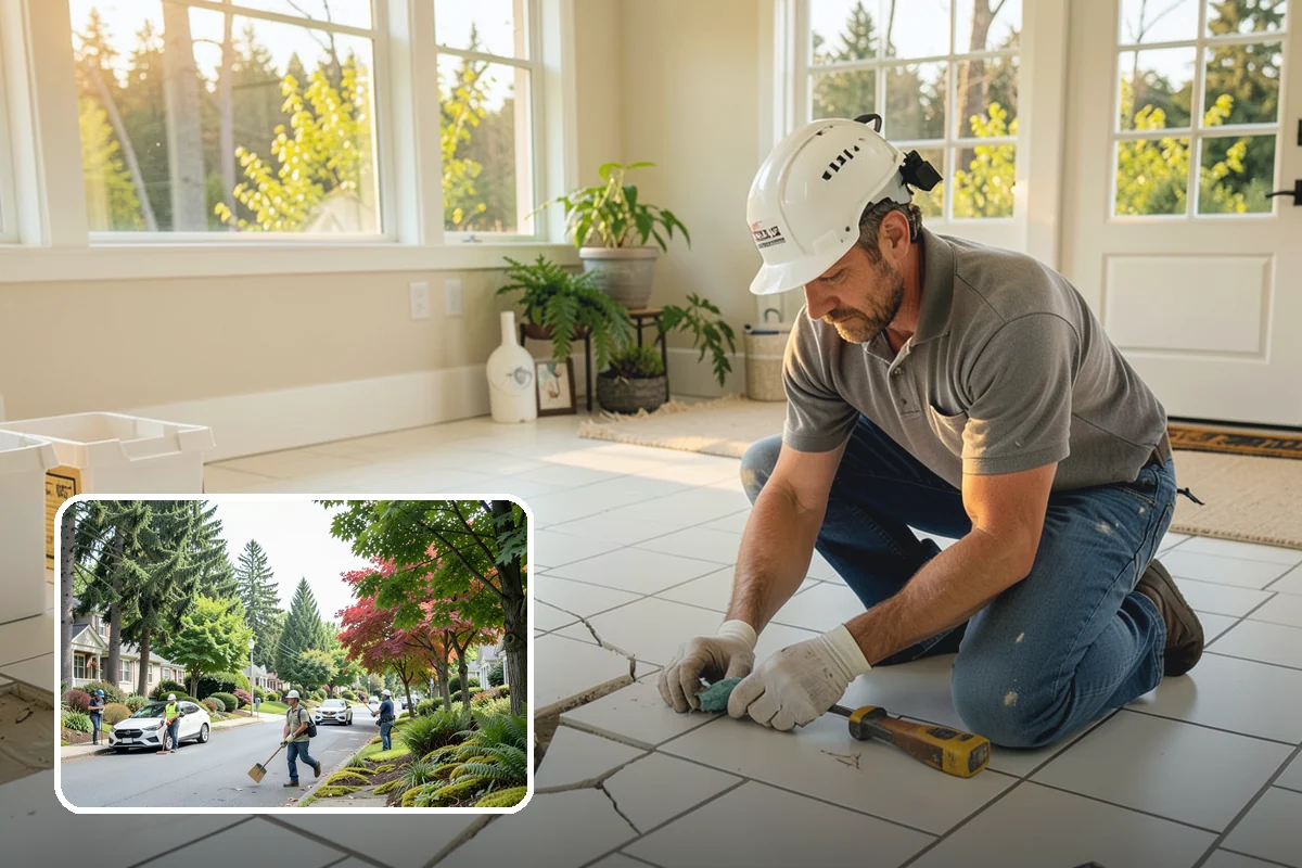 Wall Tile Installation in Beaux Arts Village, King County, WA - Adds durable, wipeable protection to high-use walls