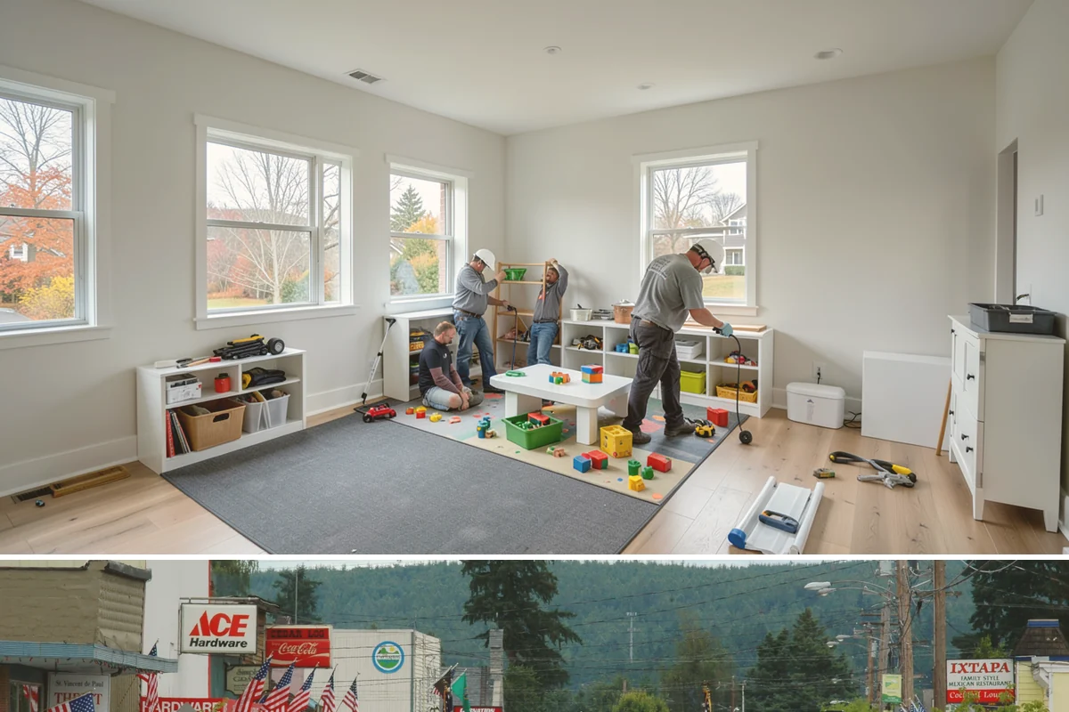 Wall Tile Installation in Carnation, King County, WA - Interior wall tiling is unaffected by the weather and works well as a wintertime accent upgrade.