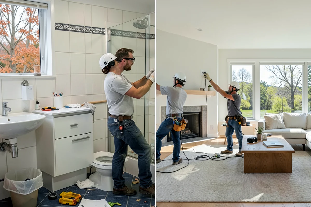 Wall Tile Installation in Concrete, Skagit County, WA - Verify wall flatness and install the right backer for the location