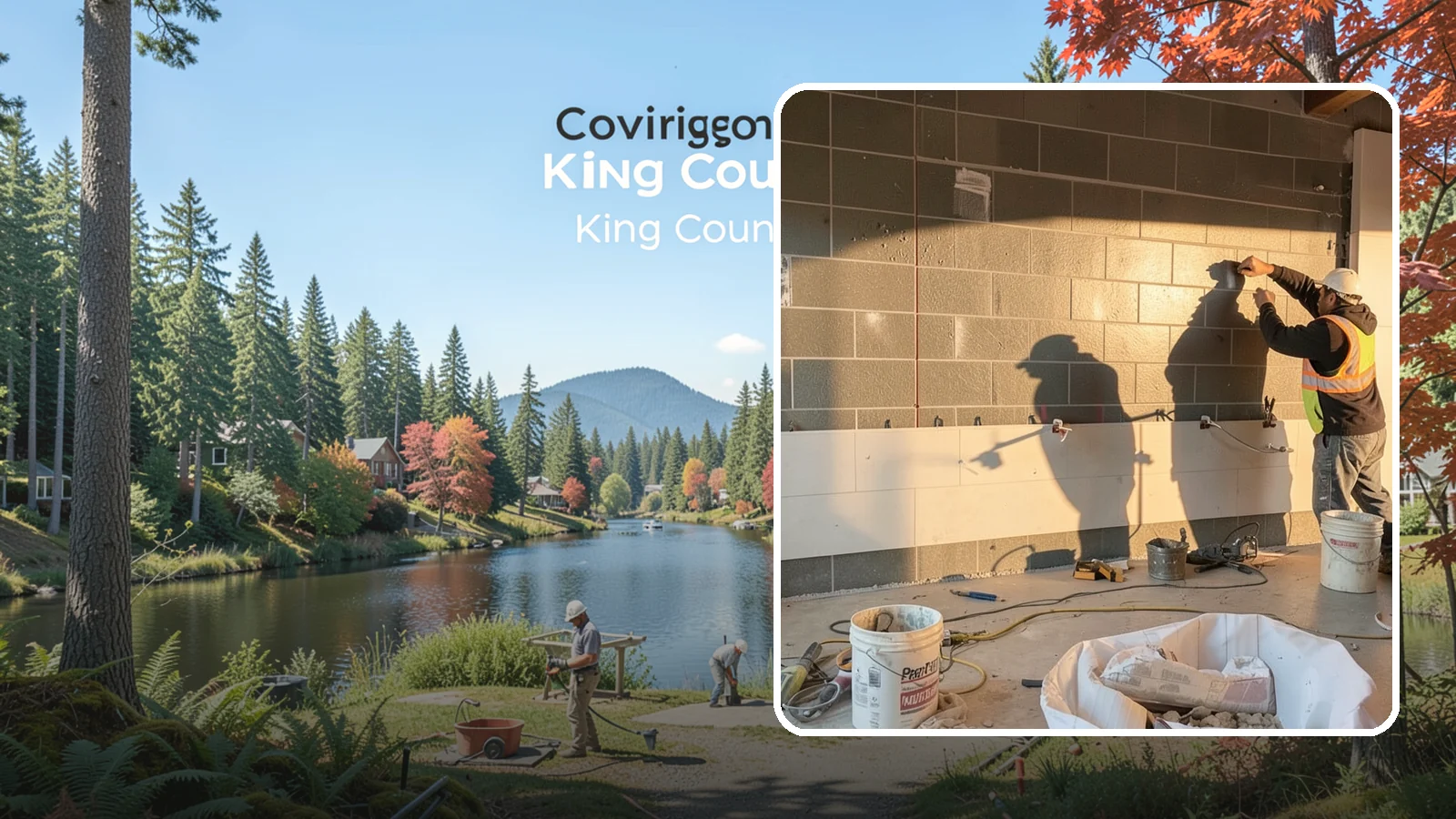 Wall Tile Installation in Covington, King County, WA - Feature and full-height wall tiling that adds texture, protection, and lasting style.