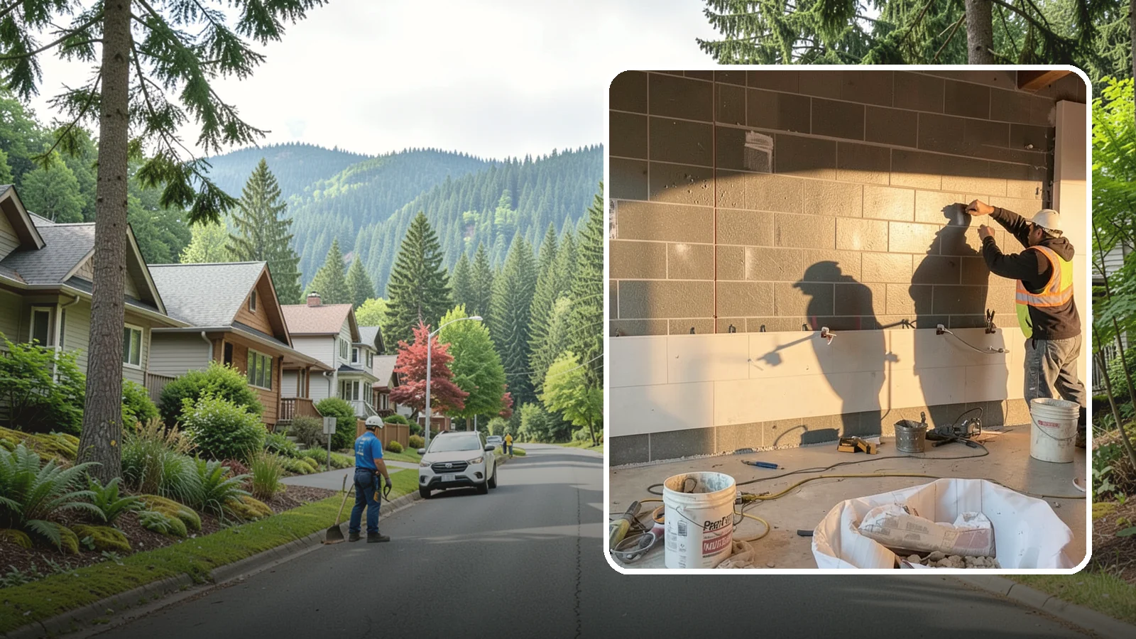 Wall Tile Installation in Darrington, Snohomish County, WA - Feature and full-height wall tiling that adds texture, protection, and lasting style.