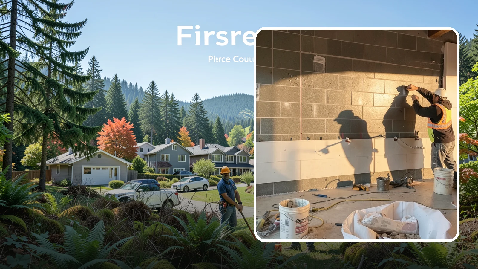 Wall Tile Installation in Fircrest, Pierce County, WA - Feature and full-height wall tiling that adds texture, protection, and lasting style.