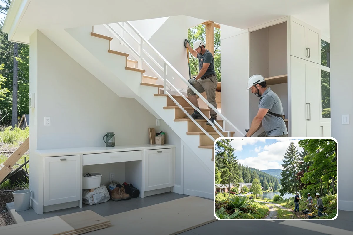 Wall Tile Installation in Lake Forest Park, King County, WA - Adds durable, wipeable protection to high-use walls