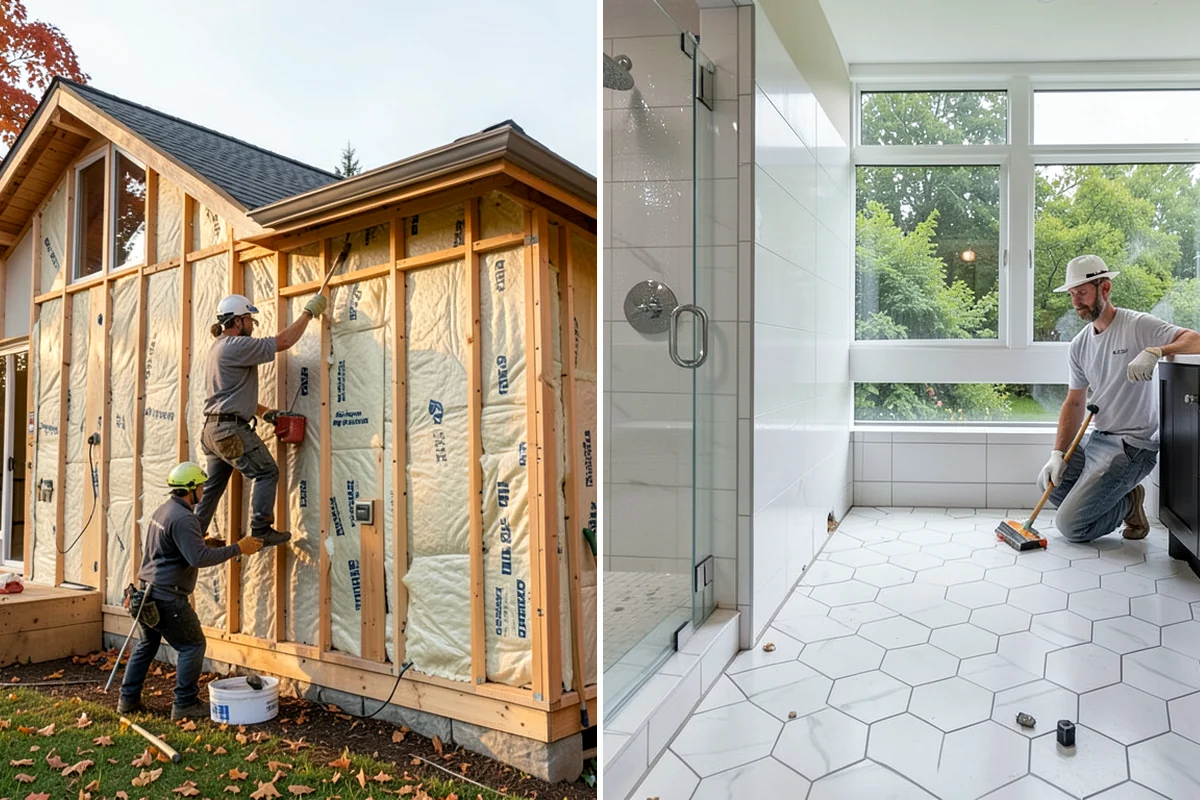 Wall Tile Installation in Lyman, Skagit County, WA - Verify wall flatness and install the right backer for the location