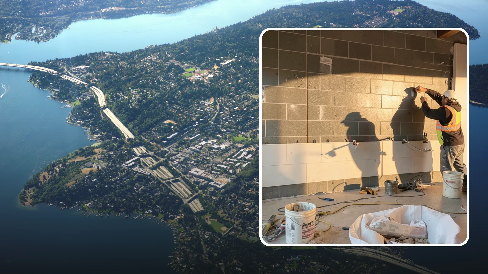 Wall Tile Installation in Mercer Island, King County, WA - Feature and full-height wall tiling that adds texture, protection, and lasting style.