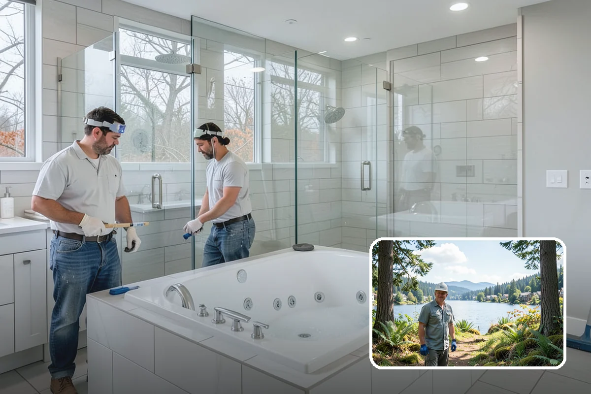 Wall Tile Installation in Milton, King County, WA - Adds durable, wipeable protection to high-use walls