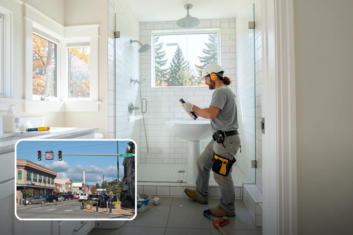 Wall Tile Installation in Monroe, Snohomish County, WA - Adds durable, wipeable protection to high-use walls