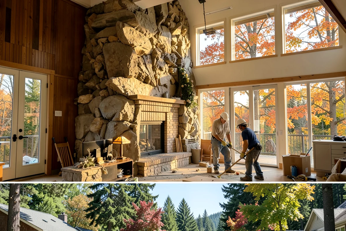 Wall Tile Installation in Orting, Pierce County, WA - Interior wall tiling is unaffected by the weather and works well as a wintertime accent upgrade.
