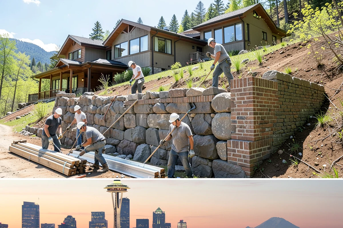 Wall Tile Installation in Seattle, King County, WA - Interior wall tiling is unaffected by the weather and works well as a wintertime accent upgrade.
