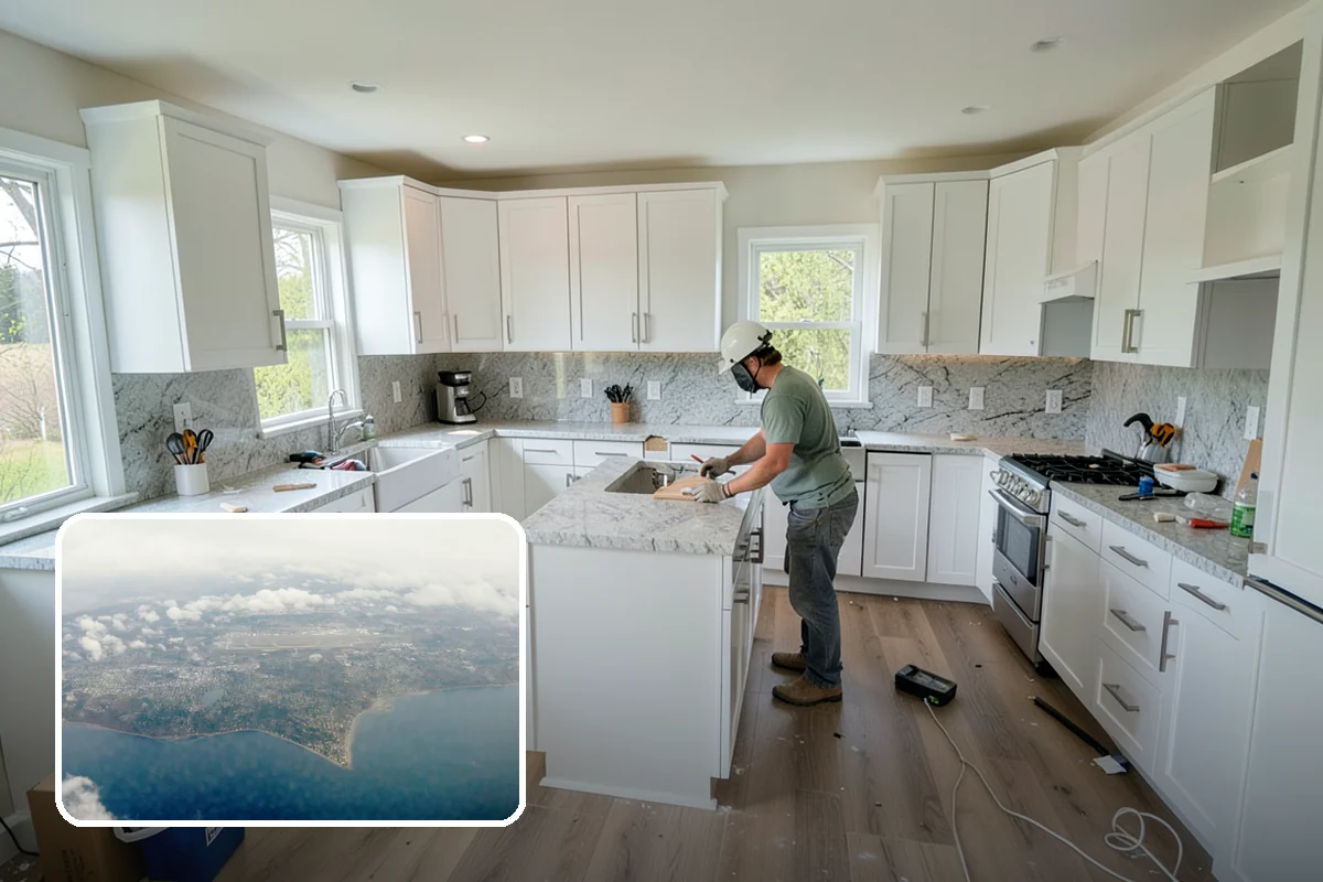 Wallpaper Removal in Burien, King County, WA - Clean removal of paper and stubborn adhesive residue
