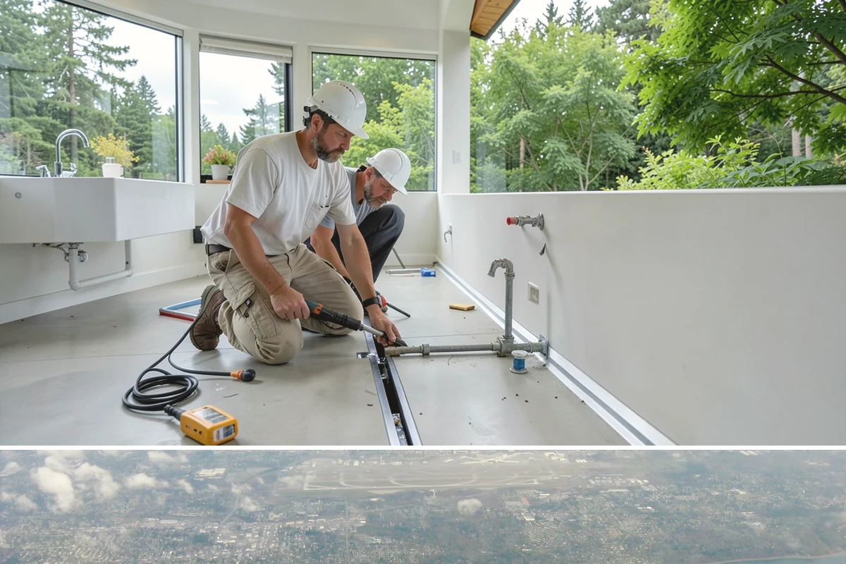 Wallpaper Removal in Burien, King County, WA - Wallpaper removal is a year-round indoor job well suited to the wet season when you're spending more time inside.