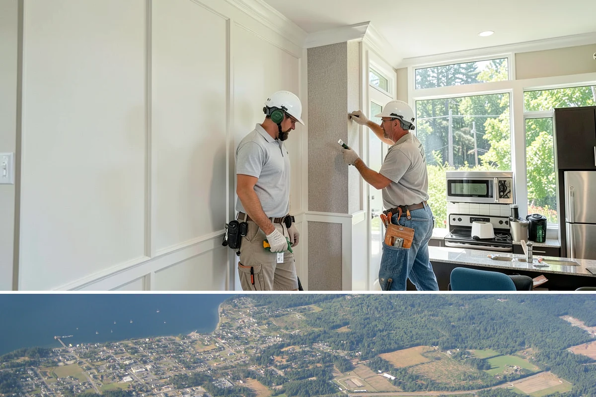Wallpaper Removal in Coupeville, Island County, WA - Wallpaper removal is a year-round indoor job well suited to the wet season when you're spending more time inside.