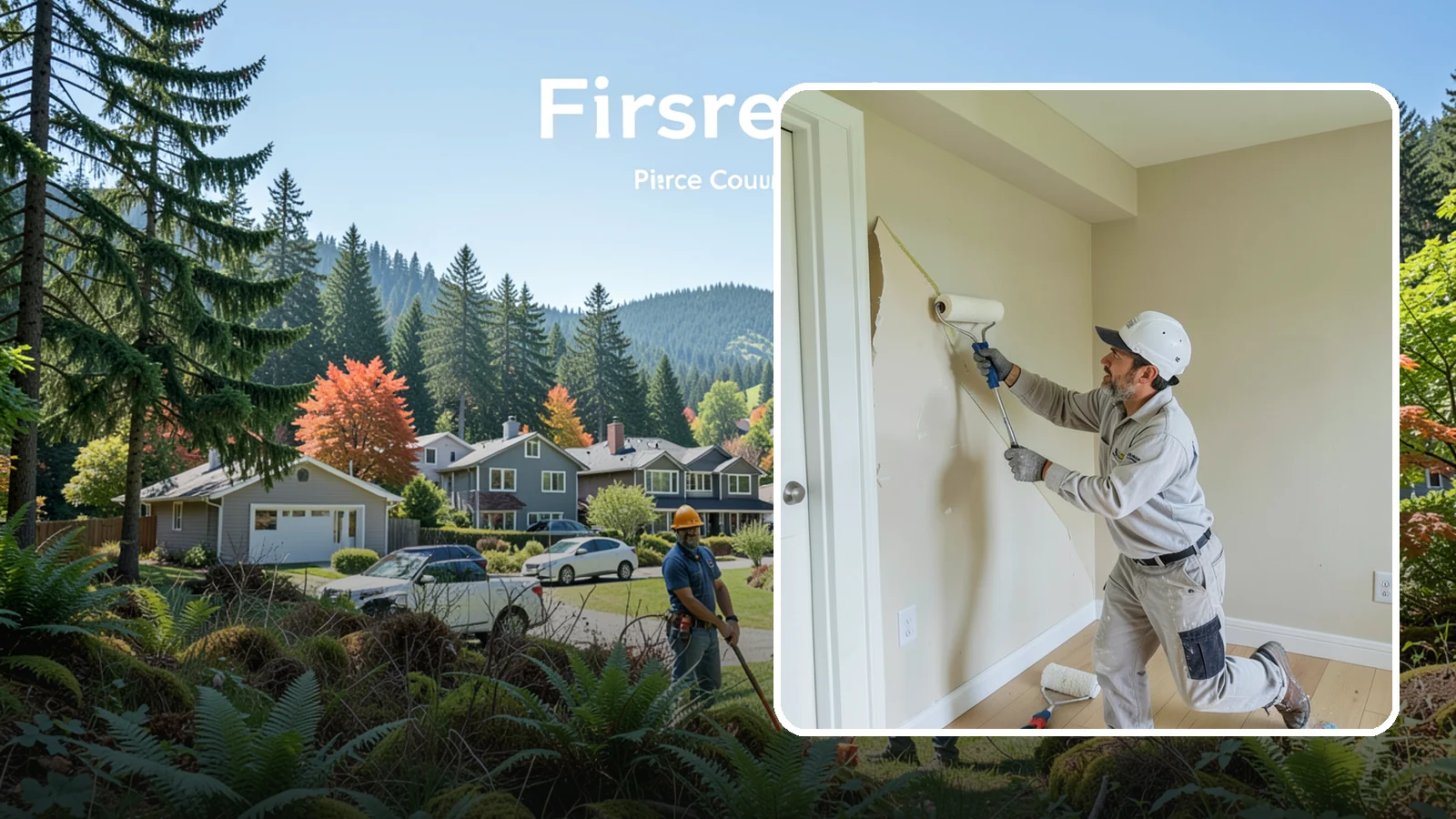 Wallpaper Removal in Fircrest, Pierce County, WA - Wallpaper removal takes down old paper and preps the walls for a clean paint or new finish.