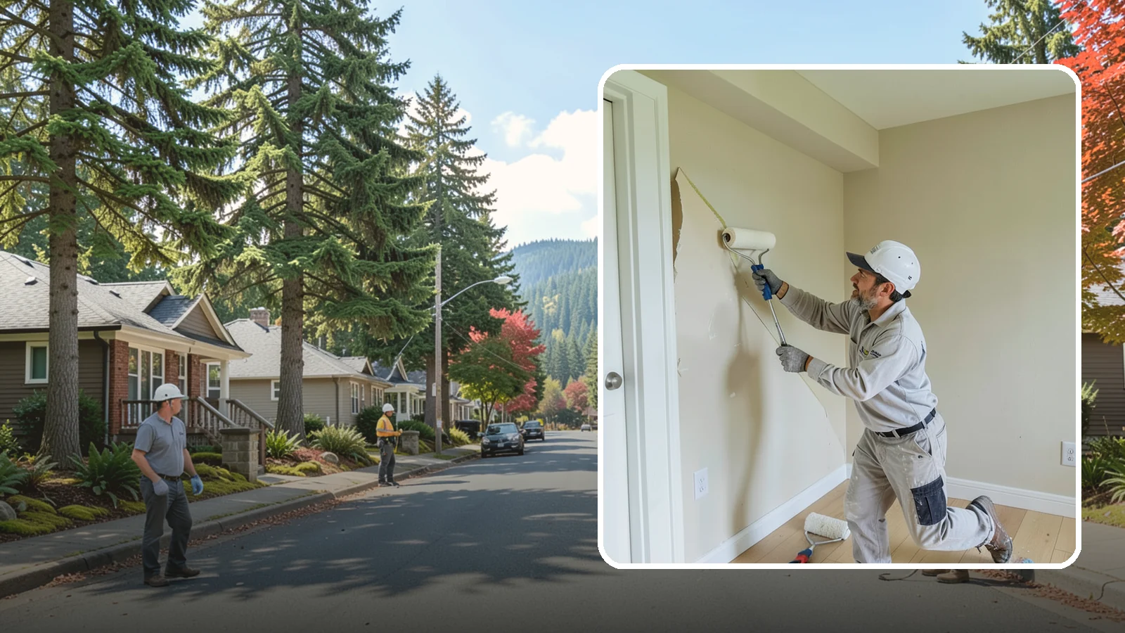 Wallpaper Removal in Hunts Point, King County, WA - Wallpaper removal takes down old paper and preps the walls for a clean paint or new finish.