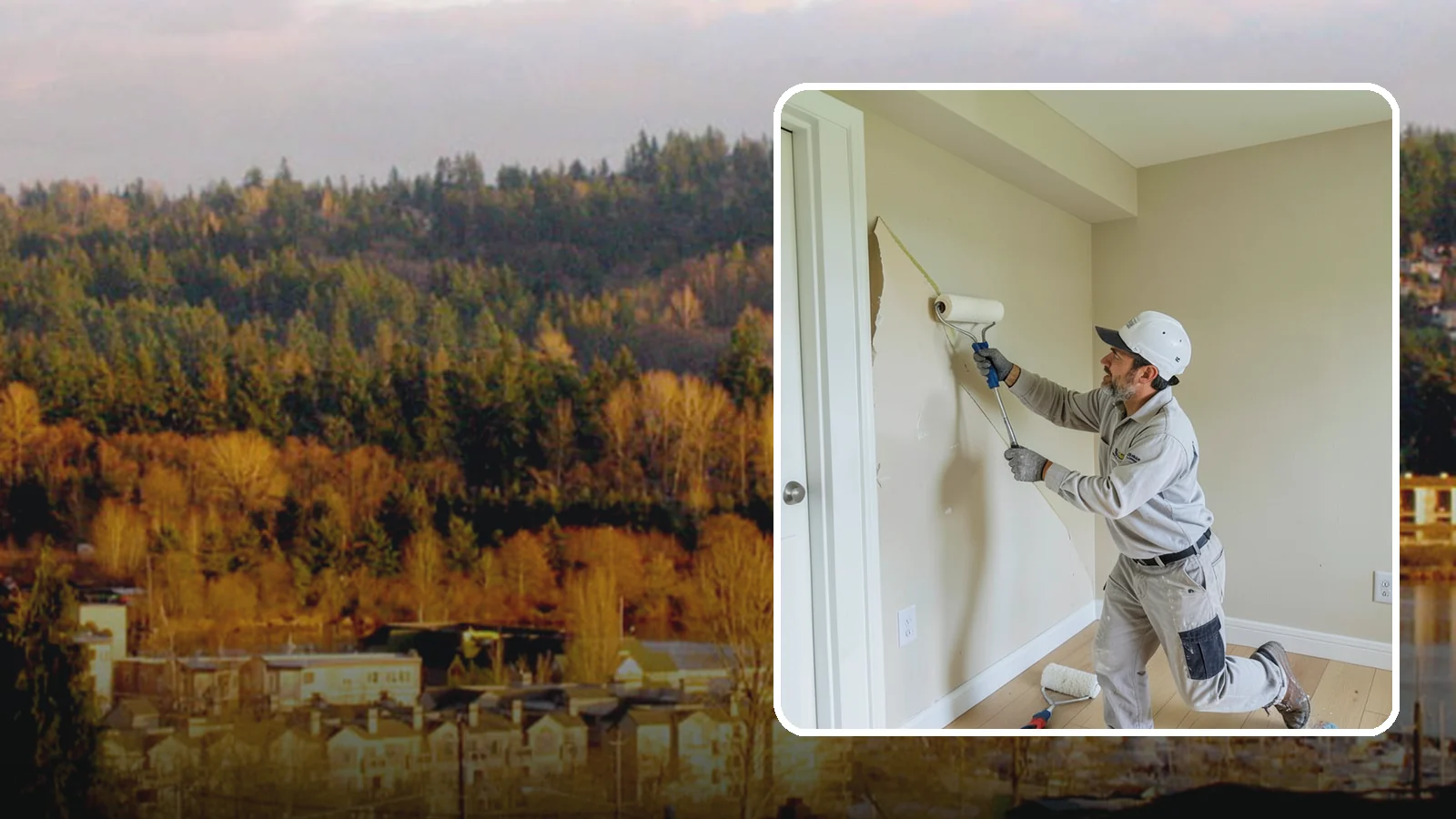 Wallpaper Removal in Kenmore, King County, WA - Wallpaper removal takes down old paper and preps the walls for a clean paint or new finish.